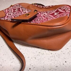 Brown and Red LV Designer Shoulder Bag